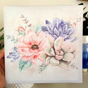 Succulent canvas print